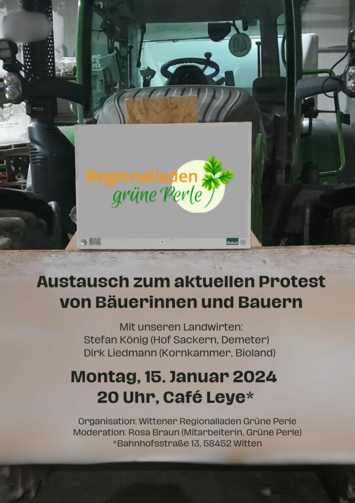 Plakat Bauernproteste